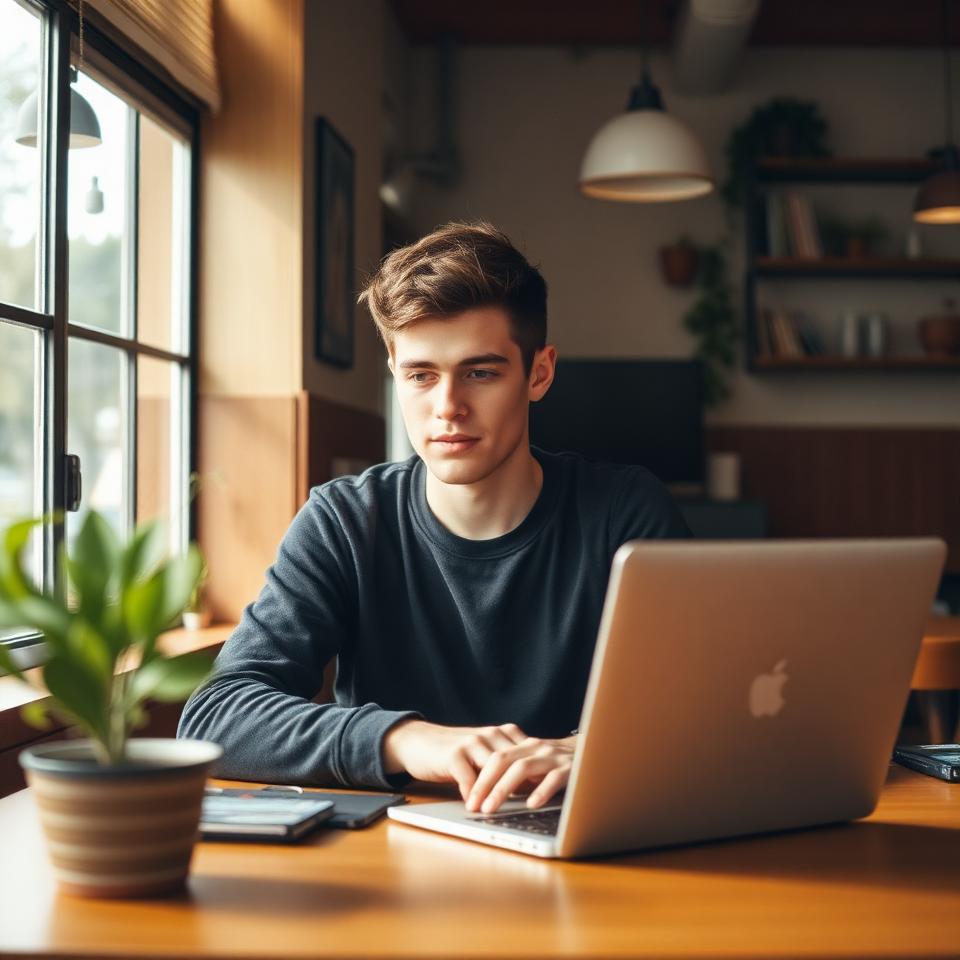 Portrait of Marcus, 24, Barista & Part-time Student